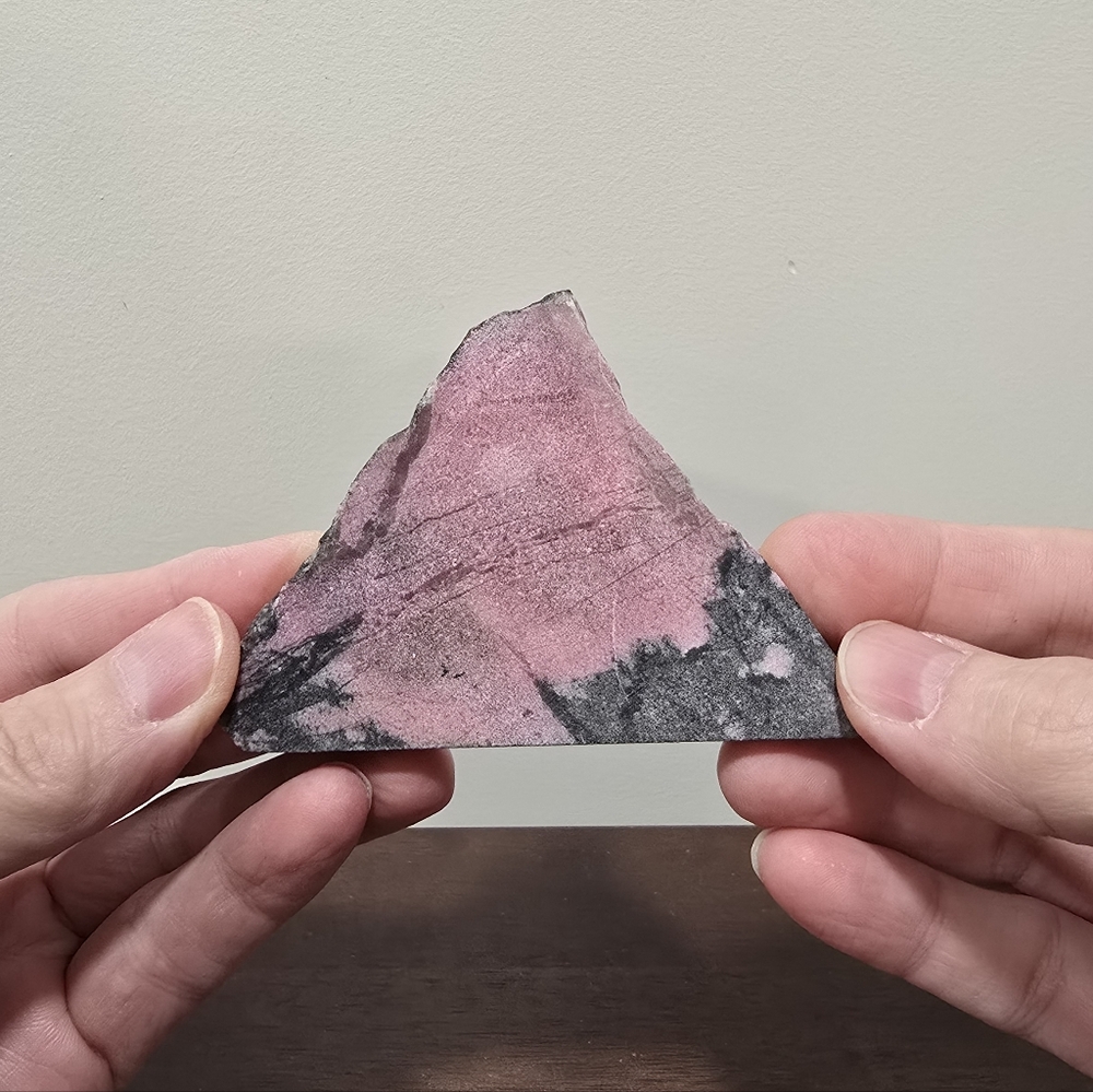 Rhodonite Crystal Slab #A